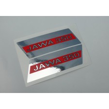 STICKER - JAWA 350 - RED/CHROME (TYPE 350/633 BIZON)